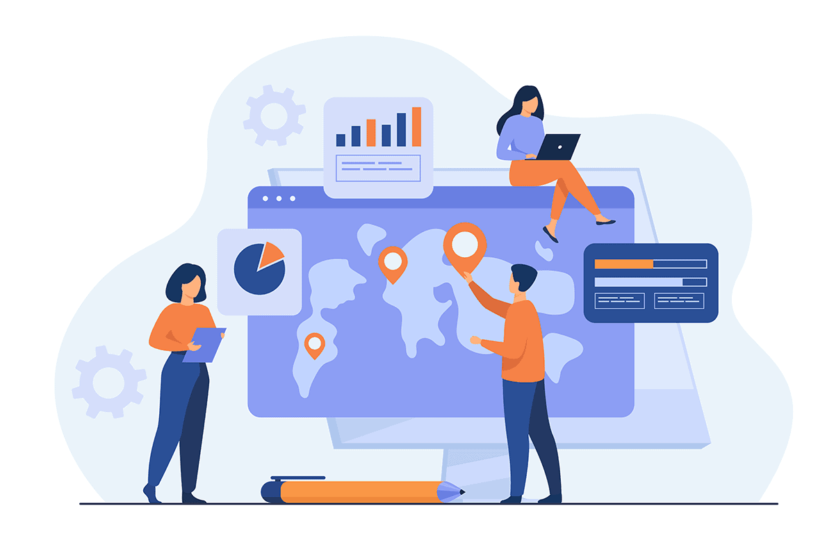 Grupo de profesionales trabajando sobre la cultura empresarial, con la ayuda de MENTORAES